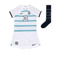 Chelsea Aubameyang #9 Fotballklær Bortedraktsett Barn 2022-23 Kortermet (+ korte bukser)